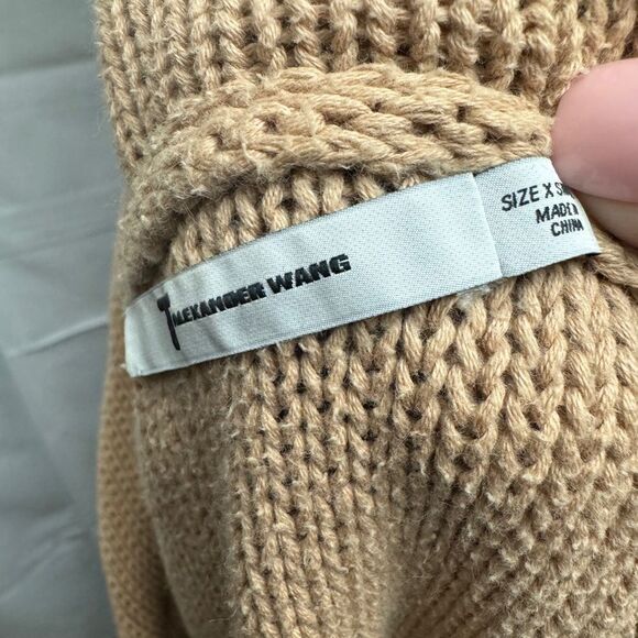 T Alexander Wang Oversized Knit Hoodie Camel - Picture 4 of 7